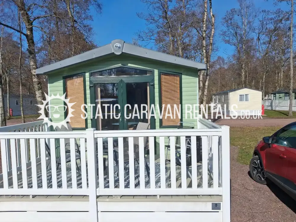 Private Carvan for Hire Glenesk Holiday Park, Edzell, Brechin, Angus, Scotland