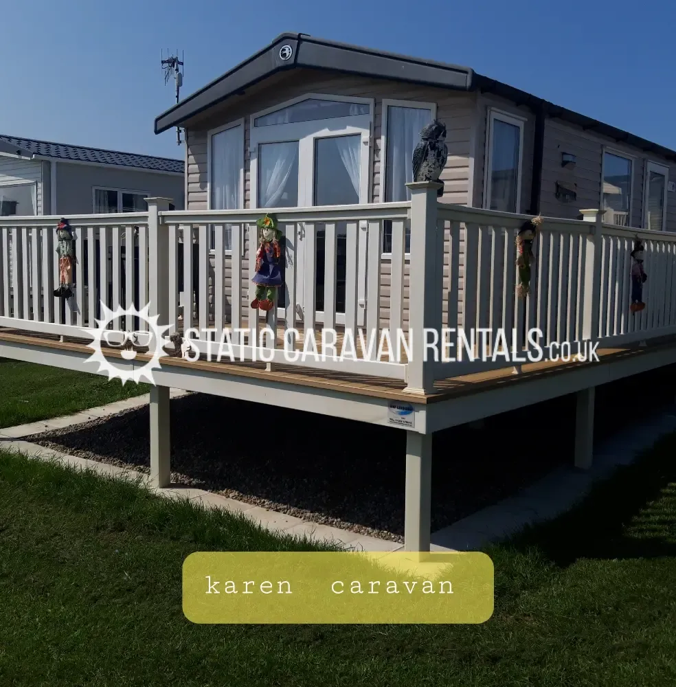 Private Carvan for Hire Blue dolphin, Filey, North Yorkshire, England