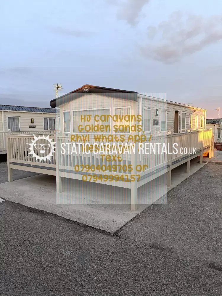 Private Carvan for Hire Golden Sands Holiday Park, Towyn, Conwy, Wales