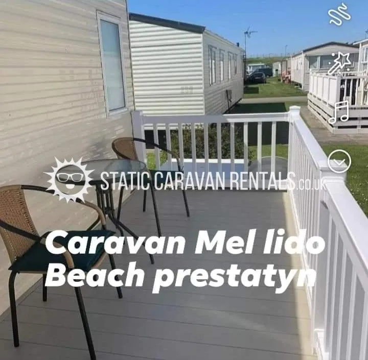 Private Carvan for Hire Lido beach prestatyn, Prestatyn, Denbighshire, Wales