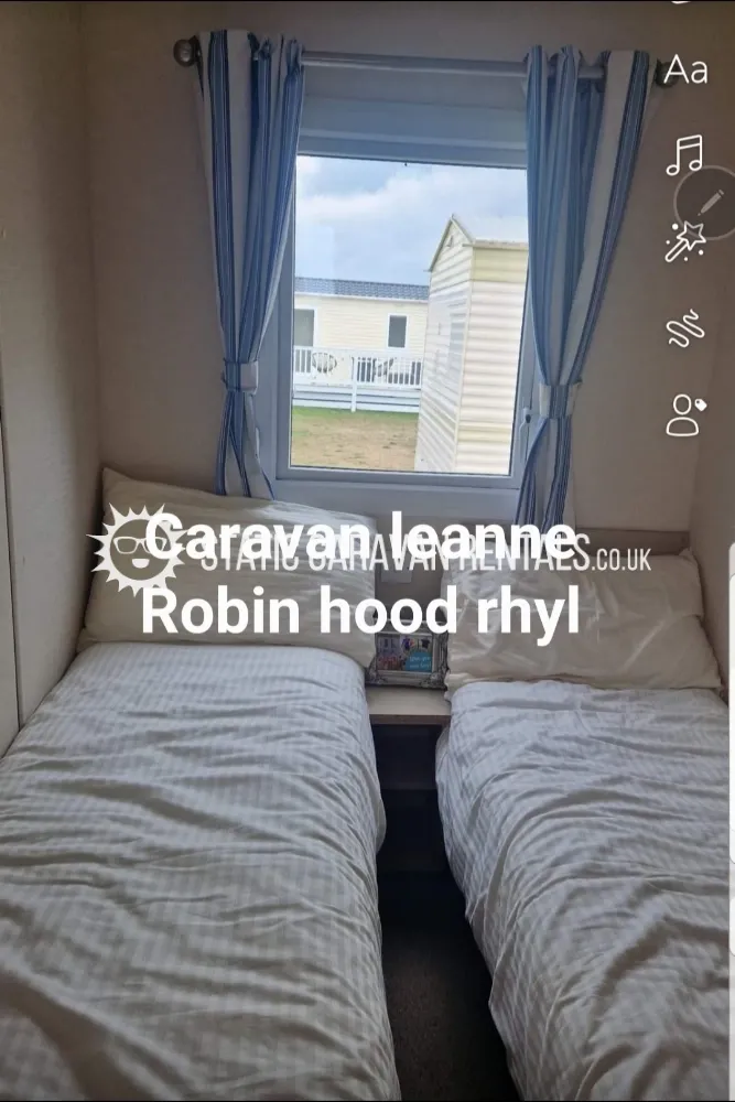 3 Private Carvan for Hire Lyons Robin Hood Holiday Park, Rhyl, Denbighshire, Wales