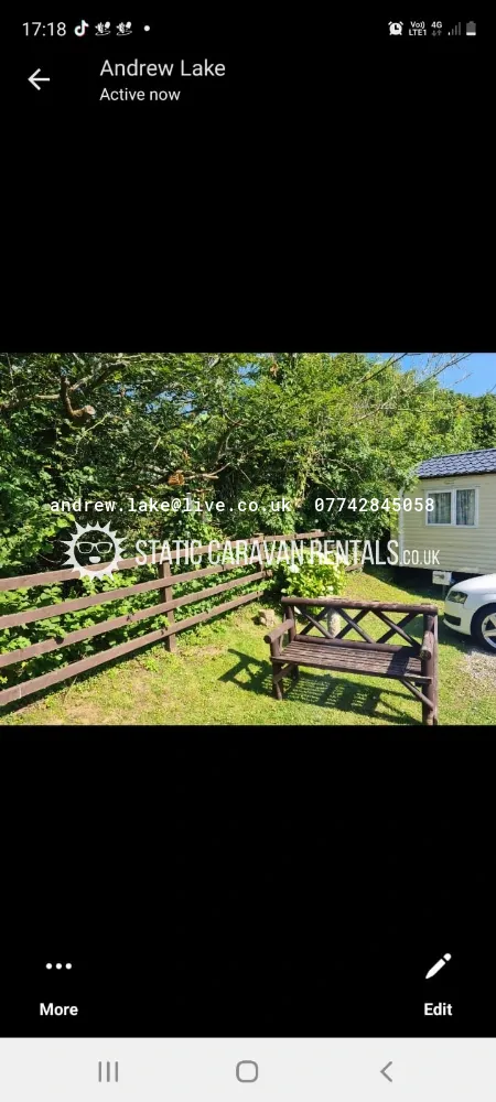 6 Private Carvan for Hire Parkdean resorts, Looe, Cornwall, England