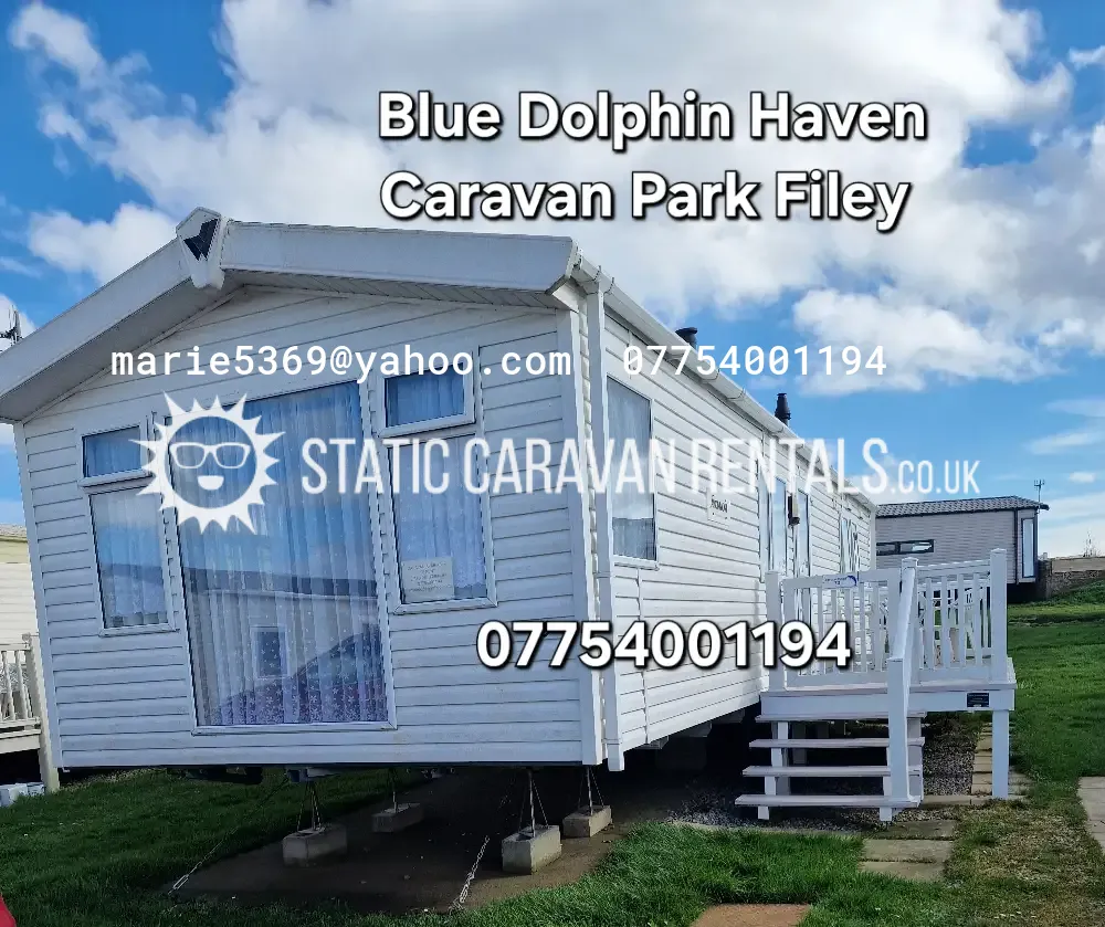 Main Private Carvan for Hire Blue Dolphin Holiday Park, Filey, Yorkshire, England