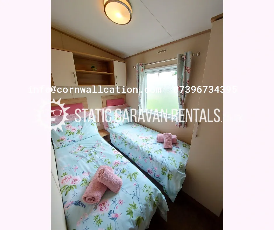 18 Static Private Carvan for Rent River Valley Country Park, Relubbus, Cornwall, England