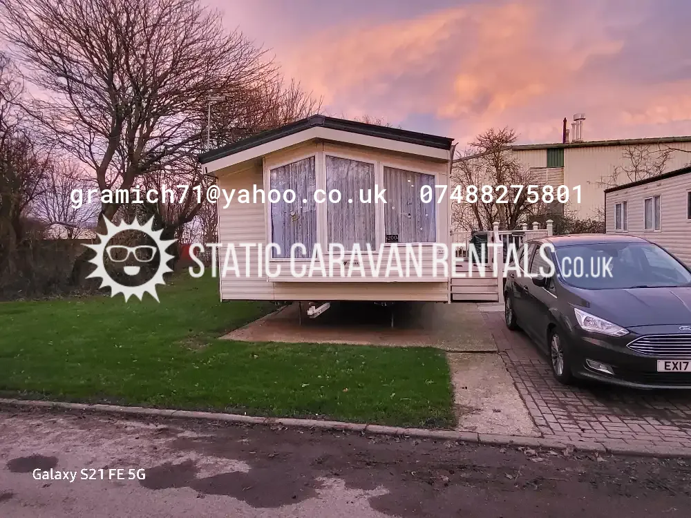 Private Carvan for Hire Skipsea Sands Holiday Park, Driffield, Bridlington, East Ridingof Yorkshire, England