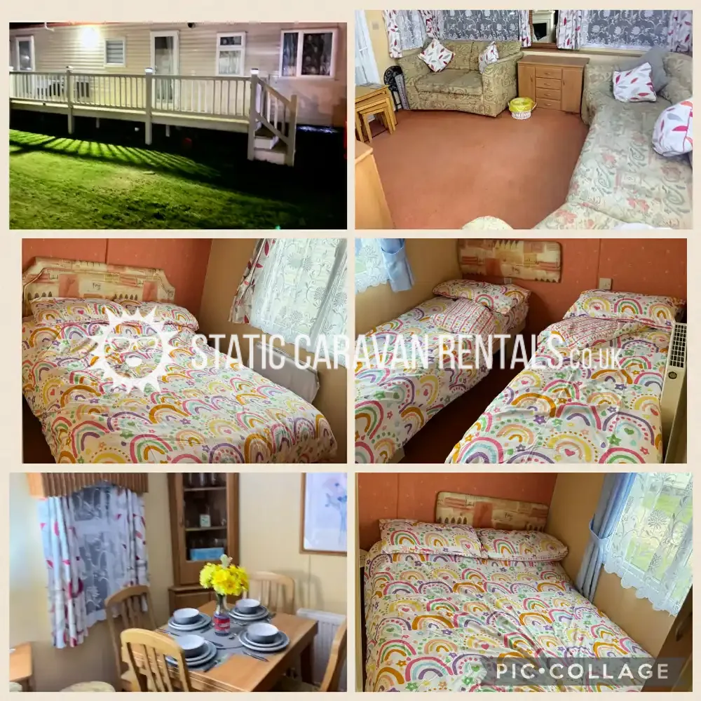 Private Carvan for Hire Golden Palm Resort, Chapel St Leonards, Skegness, Lincolnshire, England