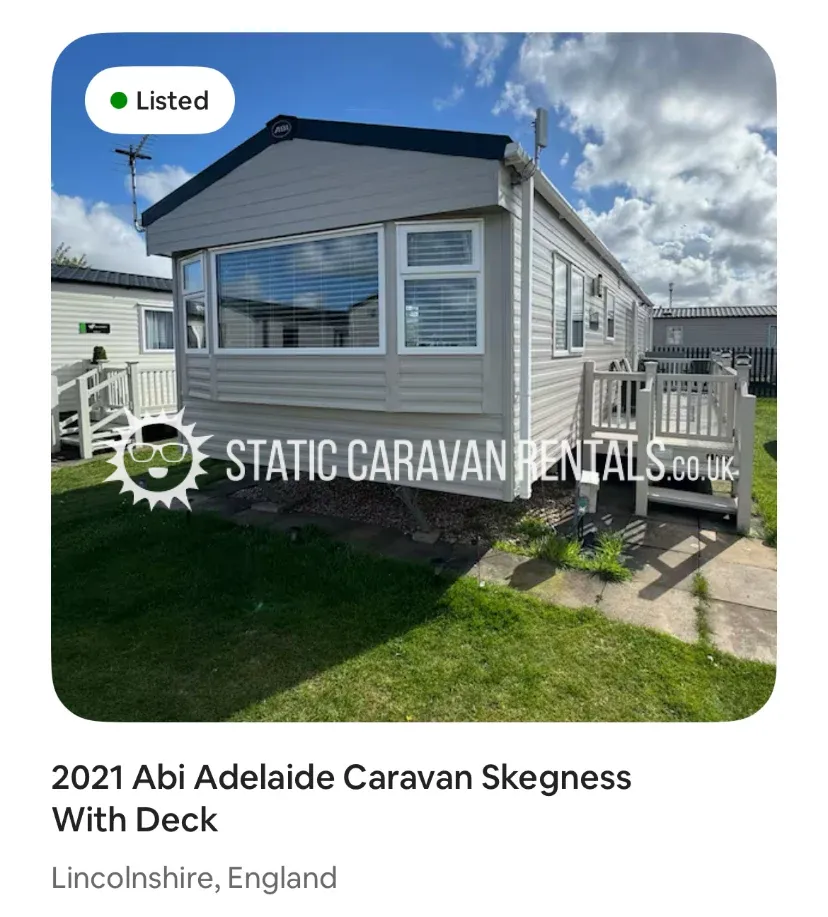 Private Carvan for Hire Royal Oak Caravan Park, Skegness, Lincolnshire, England