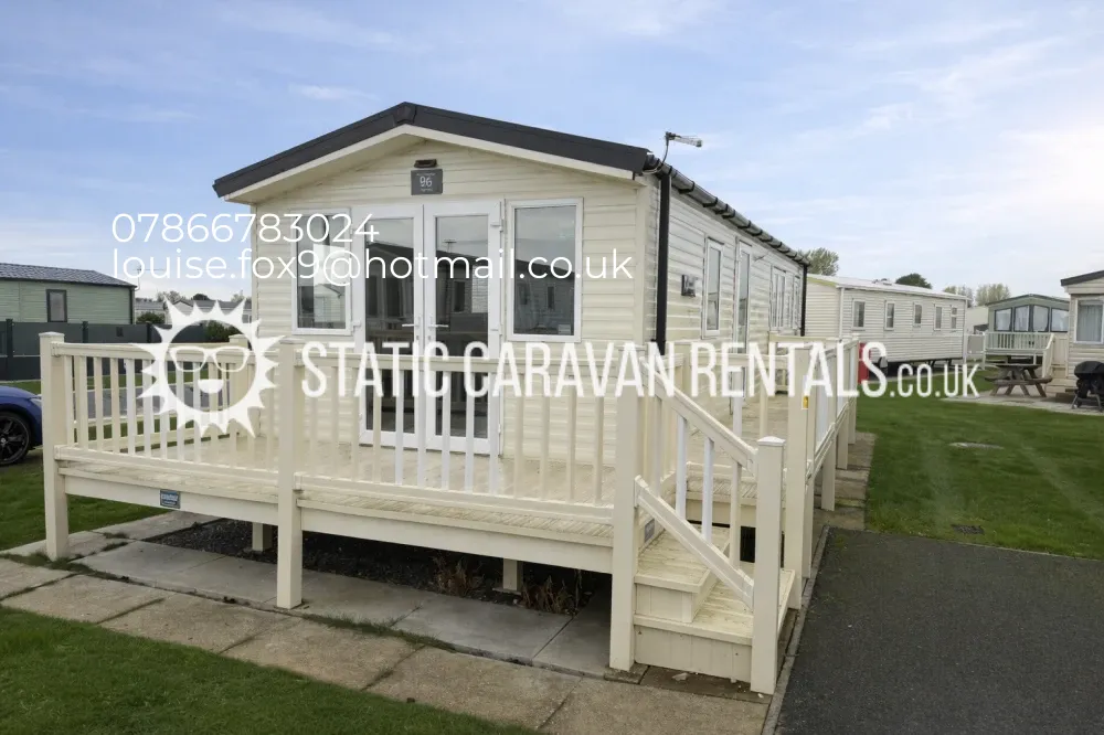 Private Carvan for Hire Golden Palm Resort, Chapel St Leonards, Skegness, Lincolnshire, England
