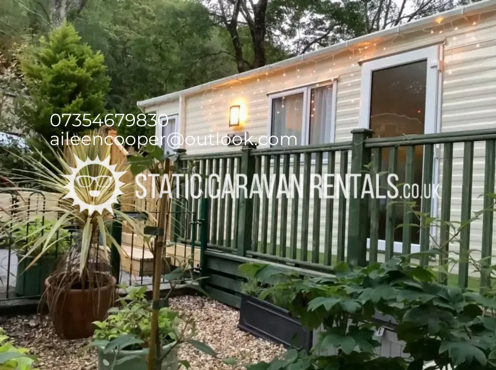 Private Carvan for Hire Aberdunant Hall Holiday Park, Porthmadog, Prenteg, Gwynedd, Wales